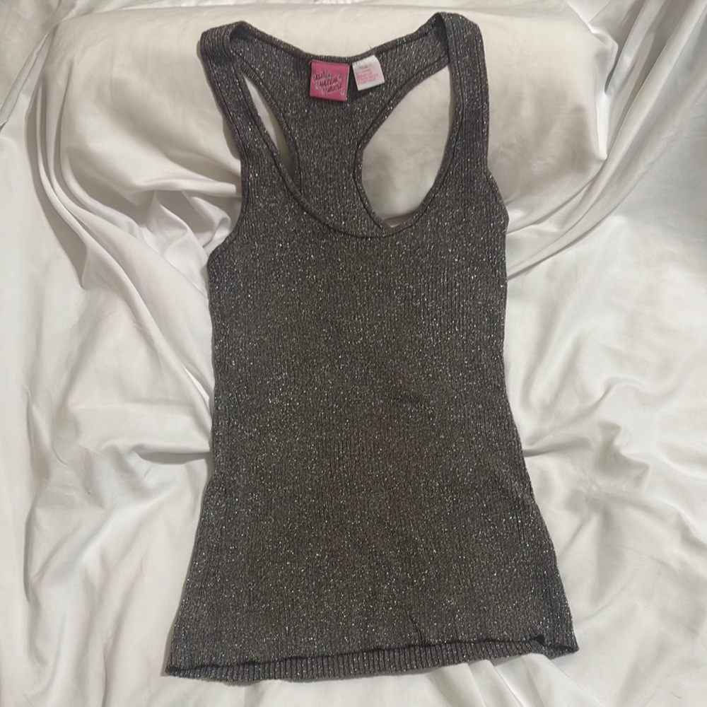 Shimmering Gray Tank Top